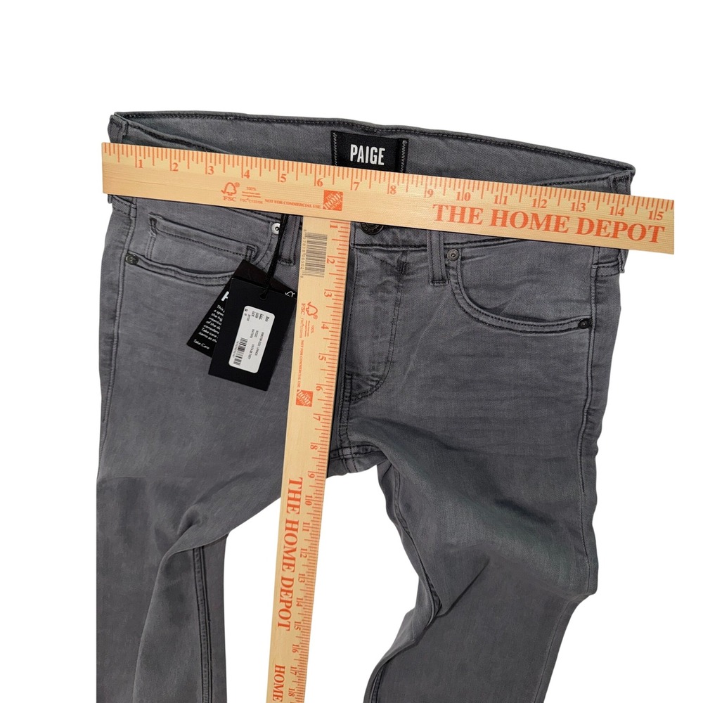 Paige Lennox Slim Transcend Grey Jeans Mens 28 NWT - Picture 4 of 8